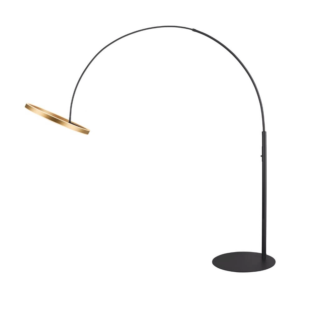 Lampe à arc LED One Noir avec or - 232cm SLV 4024163265560