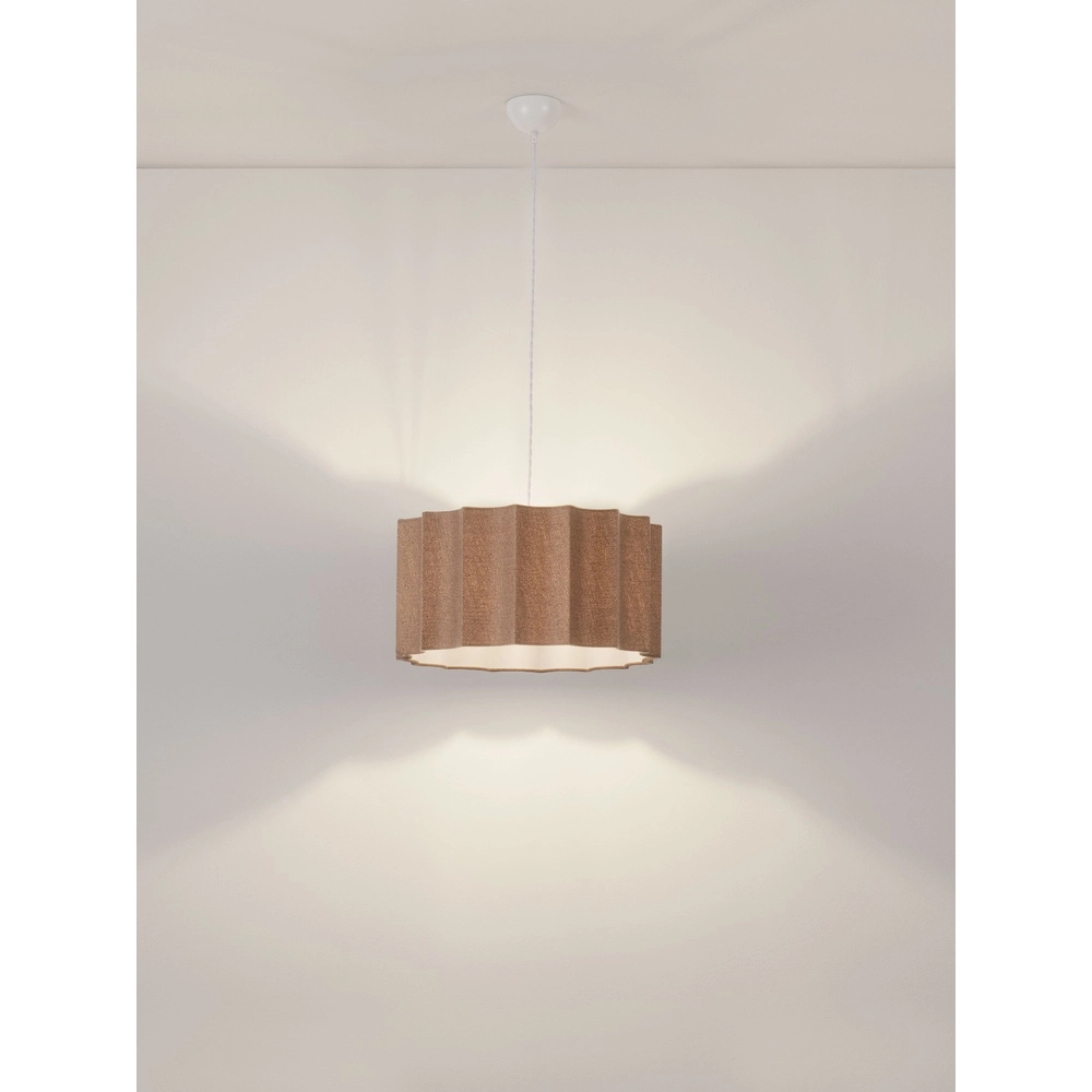Lampe pendante de conception Alve brun café Ø 45cm Lyora 5212017493651