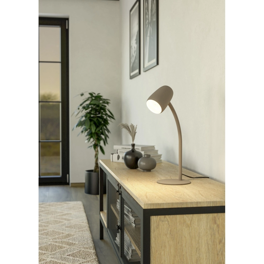 Lampe de table Carlo brun sable Eglo 9008606357550