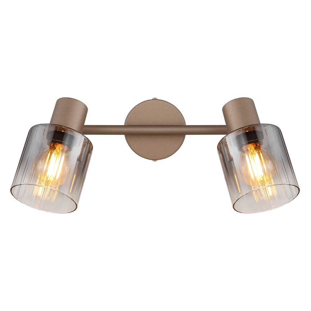 Lampe de plafond Walton 2-café marron clair Globo 9007371592173