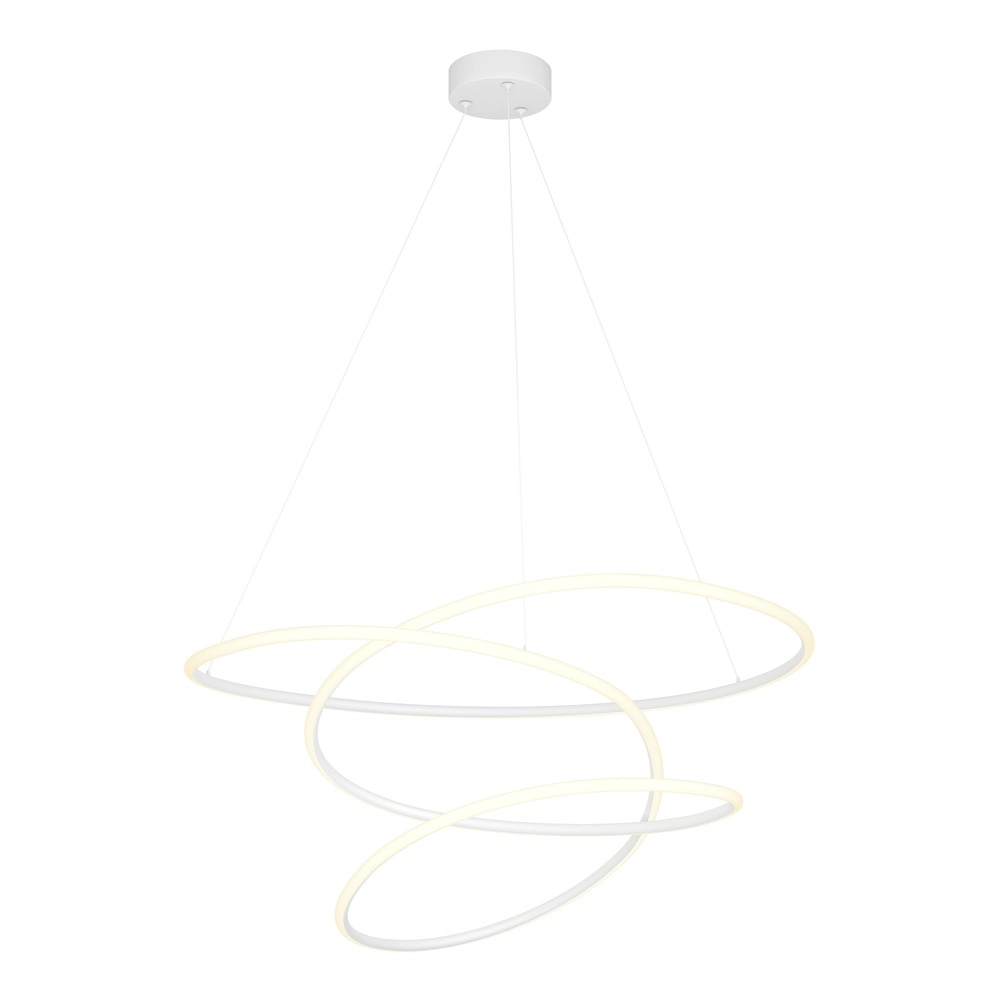 Lampe pendante moderne Racale Ø 78cm blanc