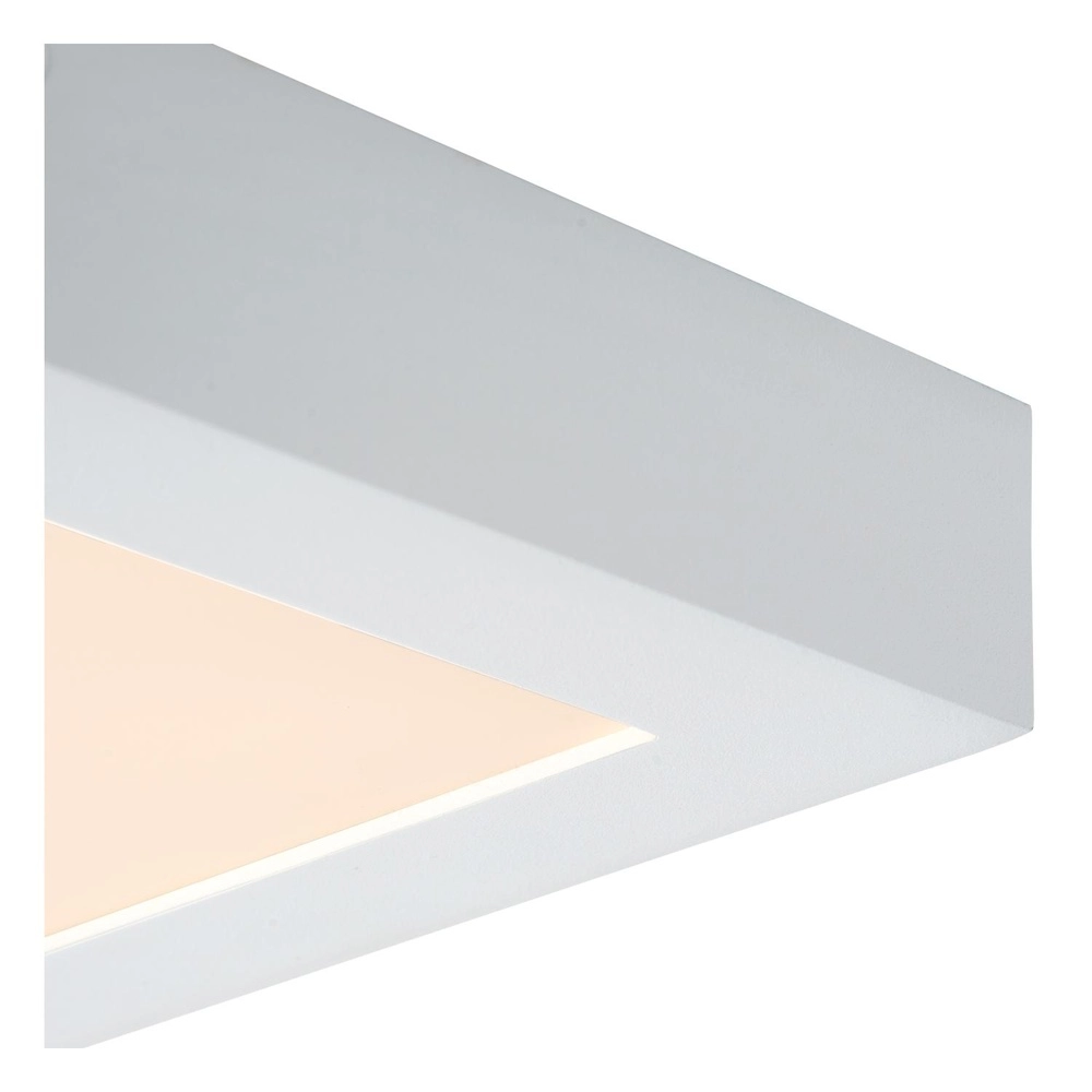 Éclairage de plafond Brice-Led 22 cm carrés blanc IP44 Lucide 5411212281340