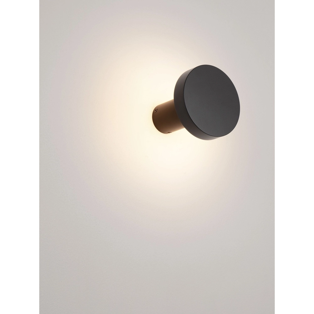 Lampe murale de conception Gong Noir Lyora 5212017496126