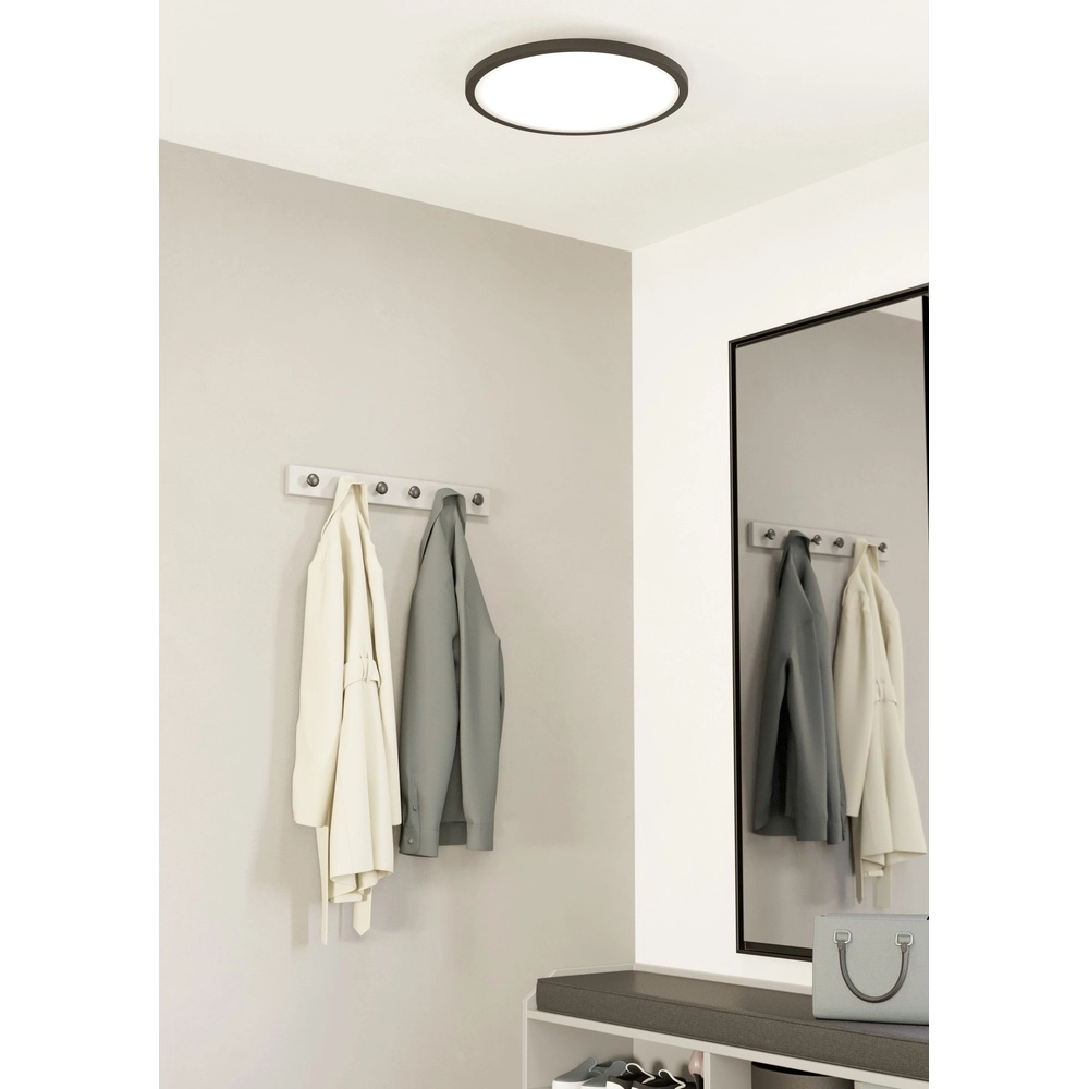 Lumière de plafond intelligente et fine Sarsina-Z Ø 45cm - noir Eglo 9008606264063