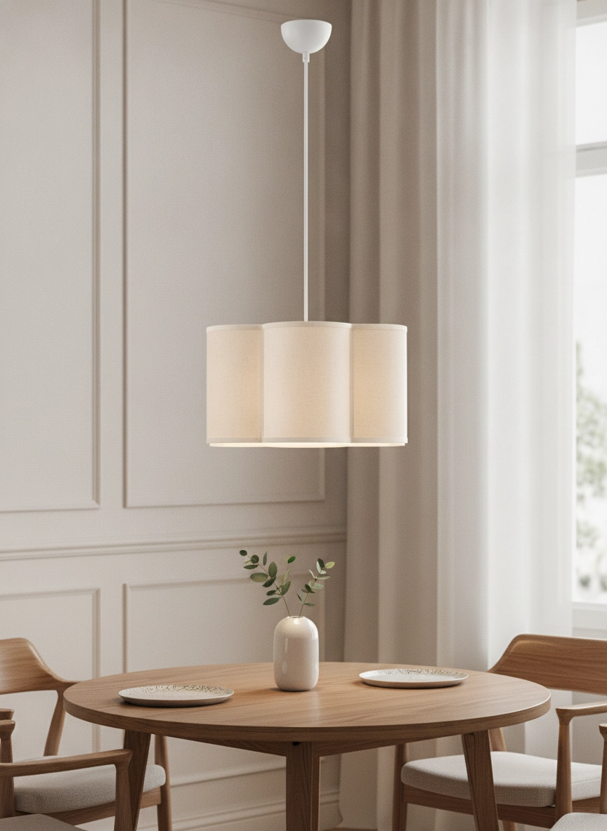 Lampe suspendue Bloosy Crème