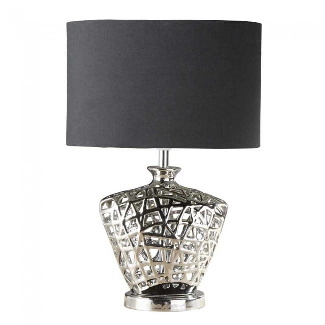 Lampe de table Network chromé avec du noir