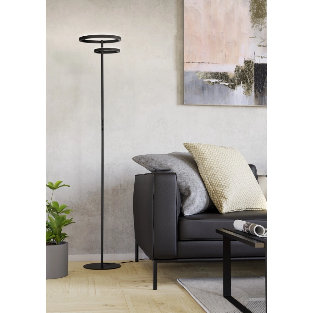 Lampadaire design Castelpoto 1 noir Eglo 9008606357314