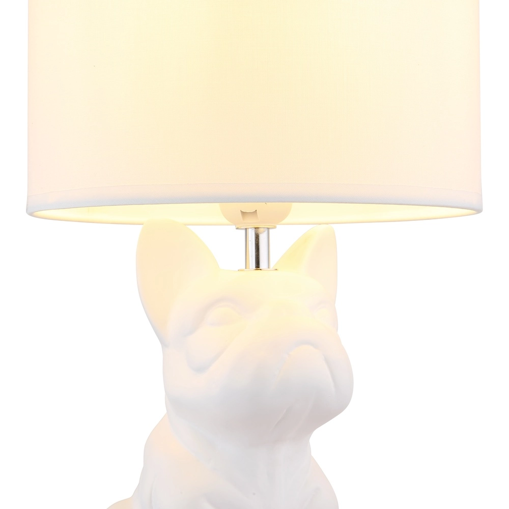 Lampe de table Dogo Blanc chien avec bonnet Globo 9007371569687