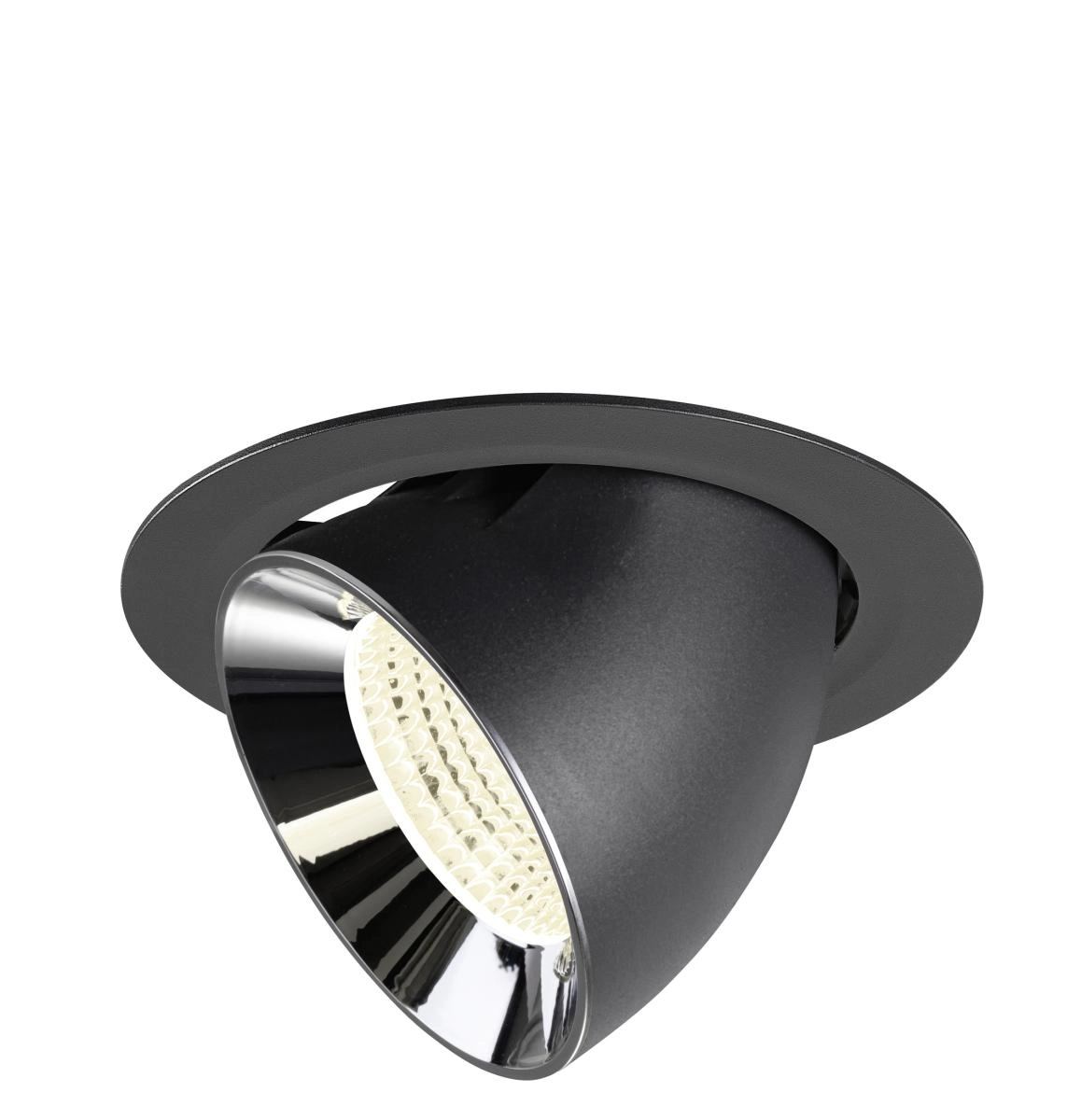 Spot encastré Numinos Gimble XL noir/chrome 4000K - 55 deg