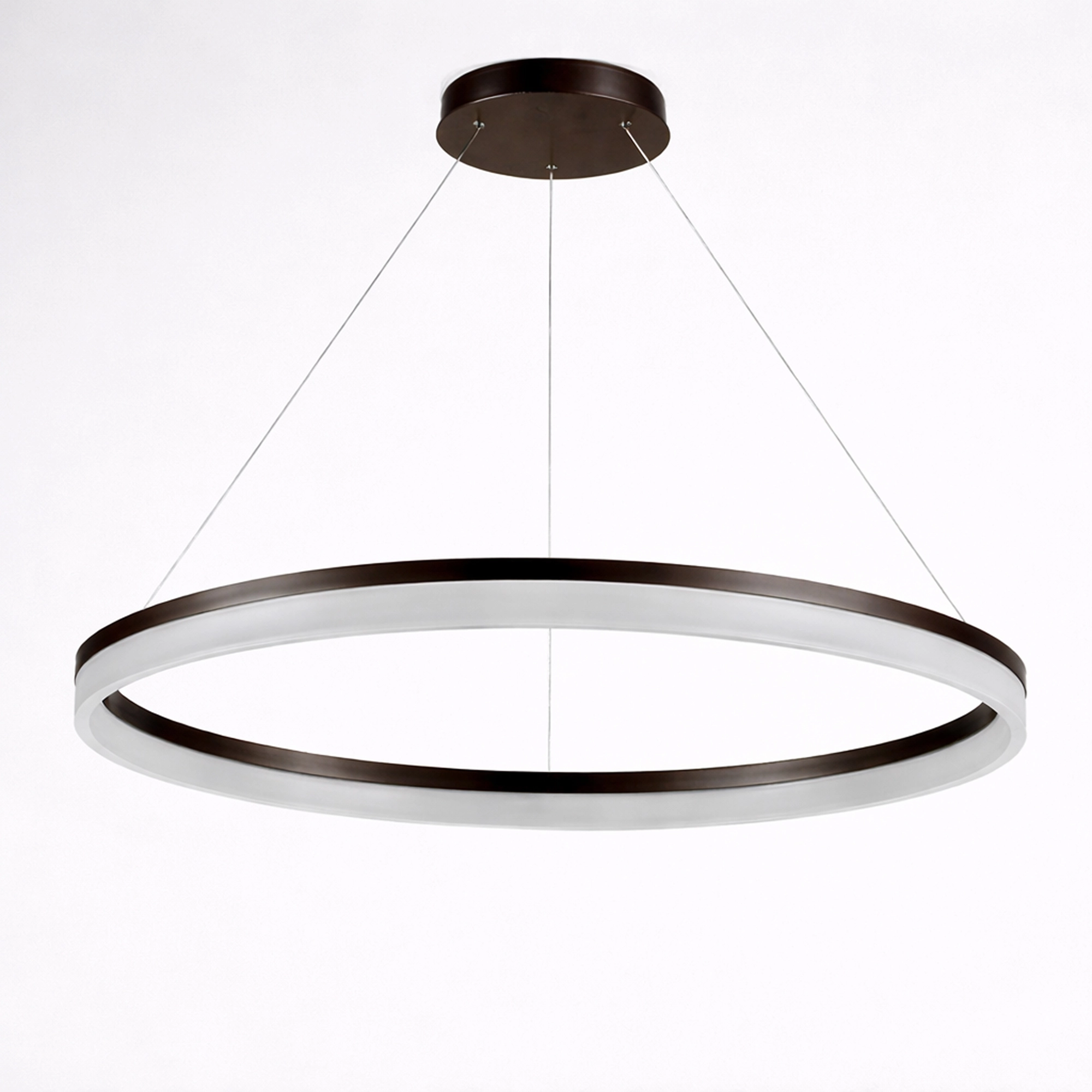 Lampe suspendue élégante Ara Ø bronze de 100 cm Lyora 5053423316031