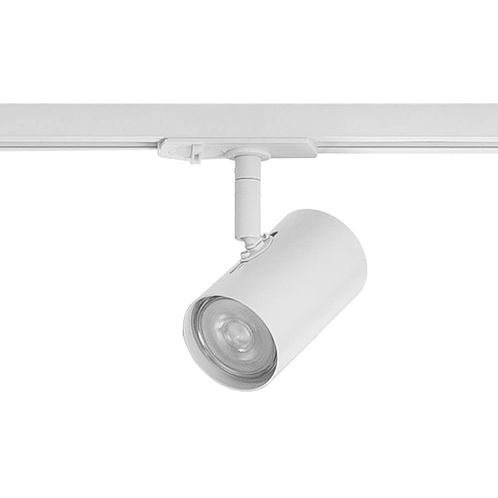 Jeu de rails monophasés 150cm Cilinder blanc avec 4 taches Highlight 8718379039560