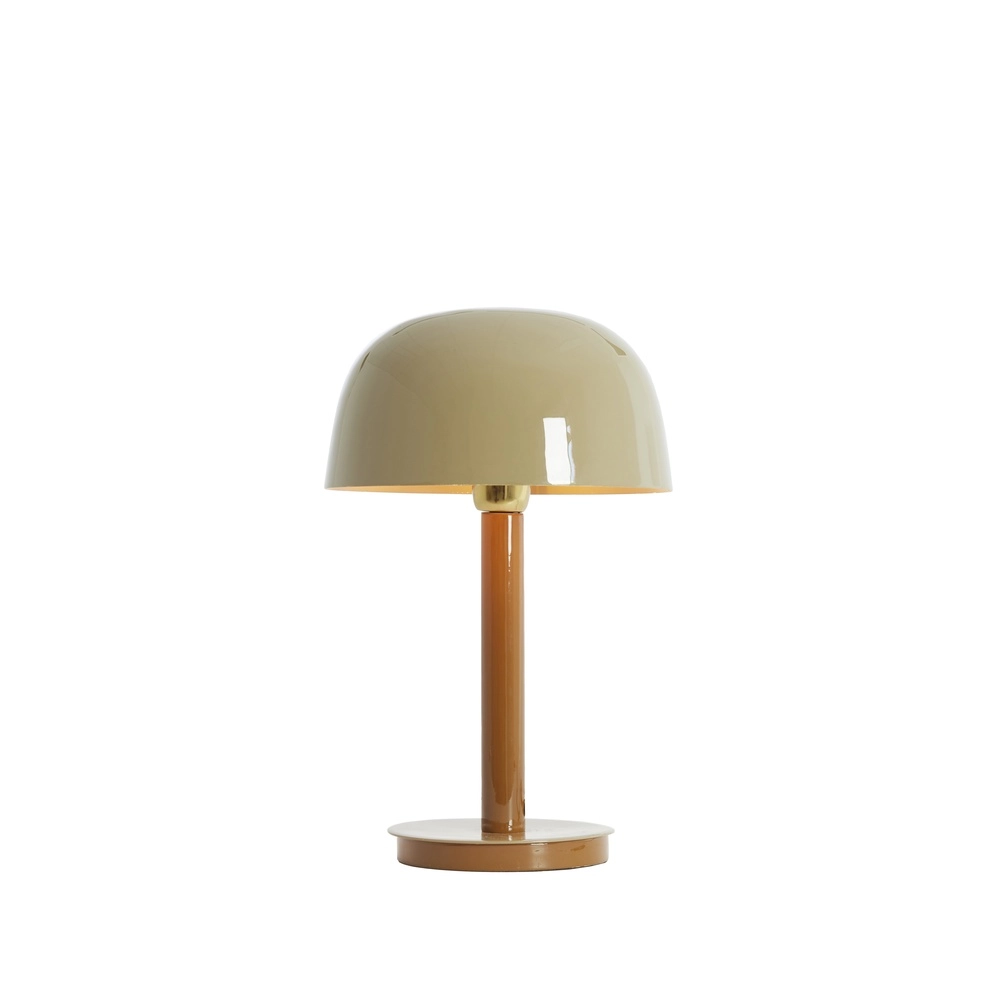 Lampe de bureau Marivet sable brillant et brun - Ø 25cm Light & Living 8717807816223