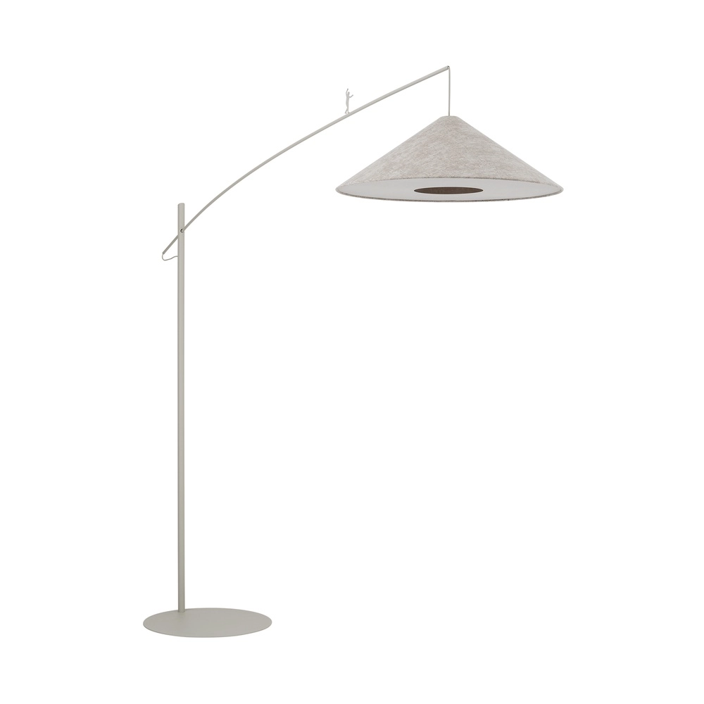 Lampe de pied Poise brun sable Ø 72cm Lyora 5903139116862