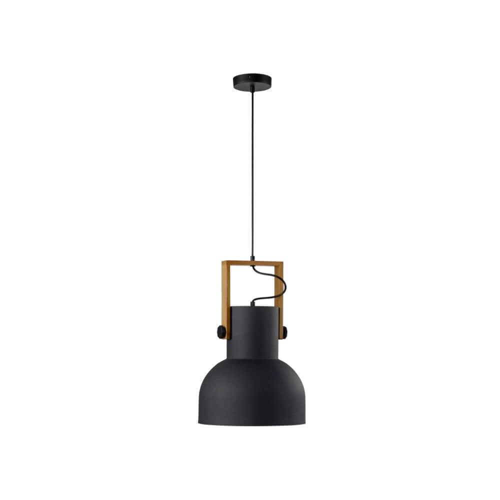 Lampe suspendue Cup 2.0 1 lumière noir Just Light 4043689000714