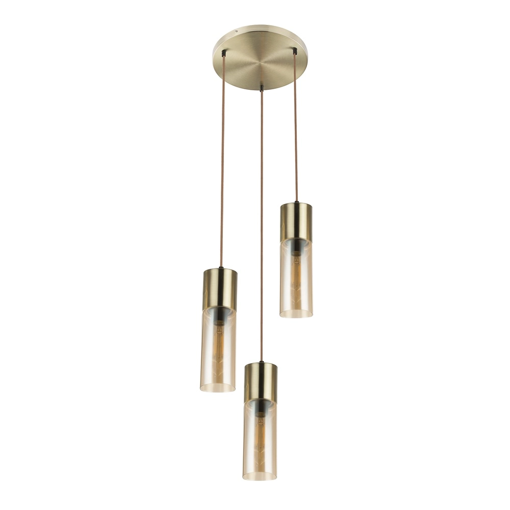 Lampe pendante à 3 lampes Annika Conception en or Globo 9007371409686