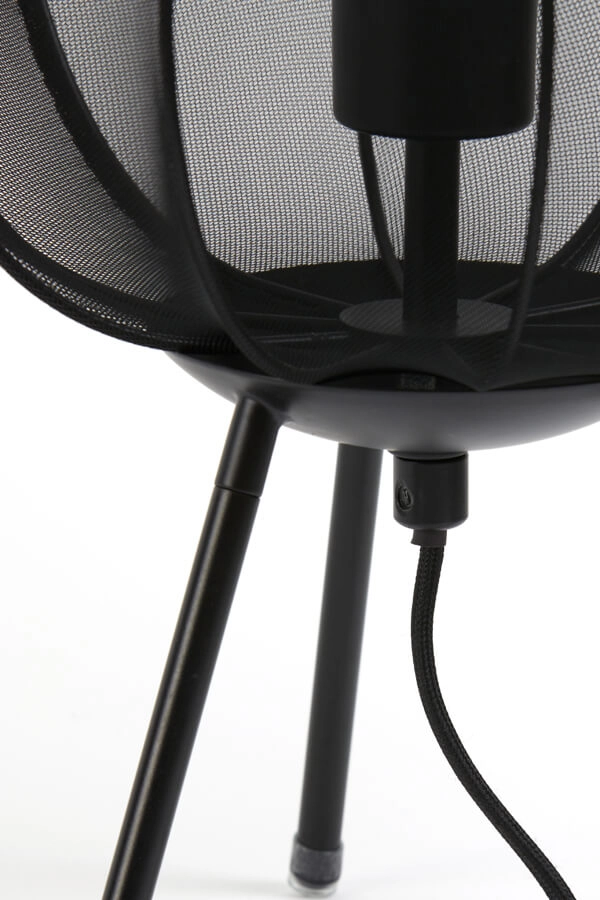 Lampe de table Bohème Plumeria noir Ø 25cm Light & Living 8717807651329