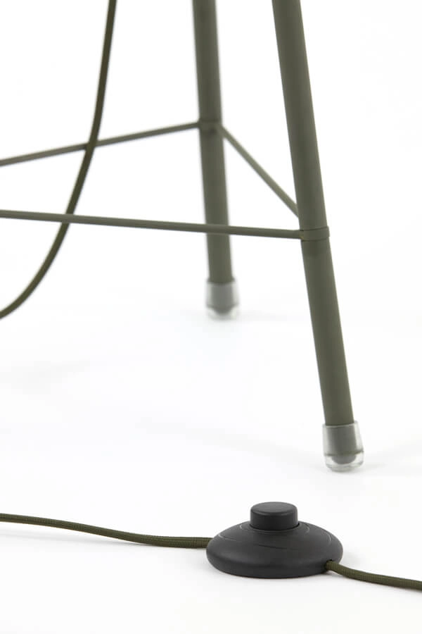 Lampadaire bohème Plumeria vert Ø 42cm Light & Living 8717807651312