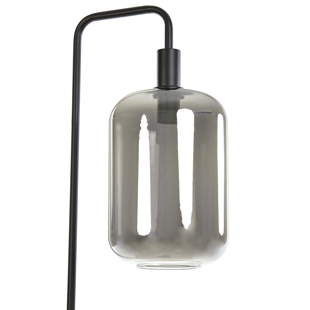 Lampe de pied Lekar avec du verre fumé Light & Living 8717807636654
