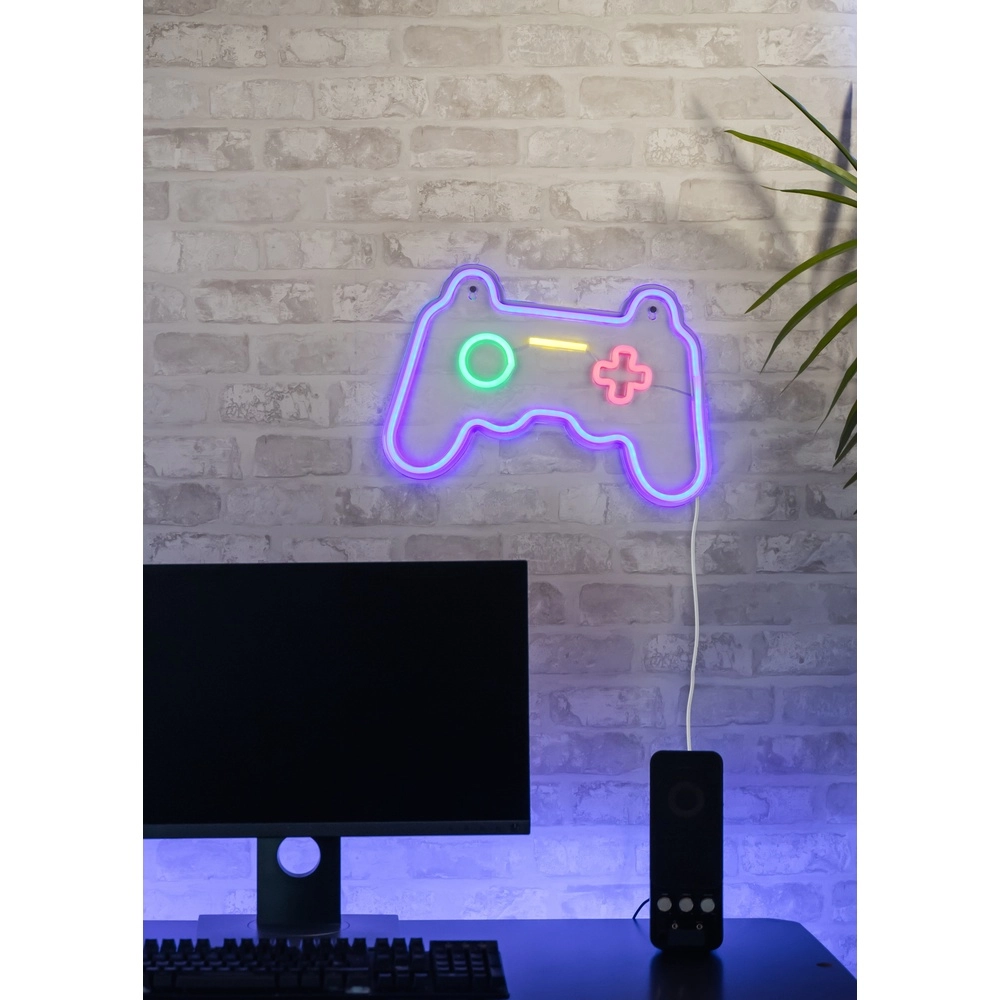 Applique murale néon Gamer pourpre Trio 4017807657494
