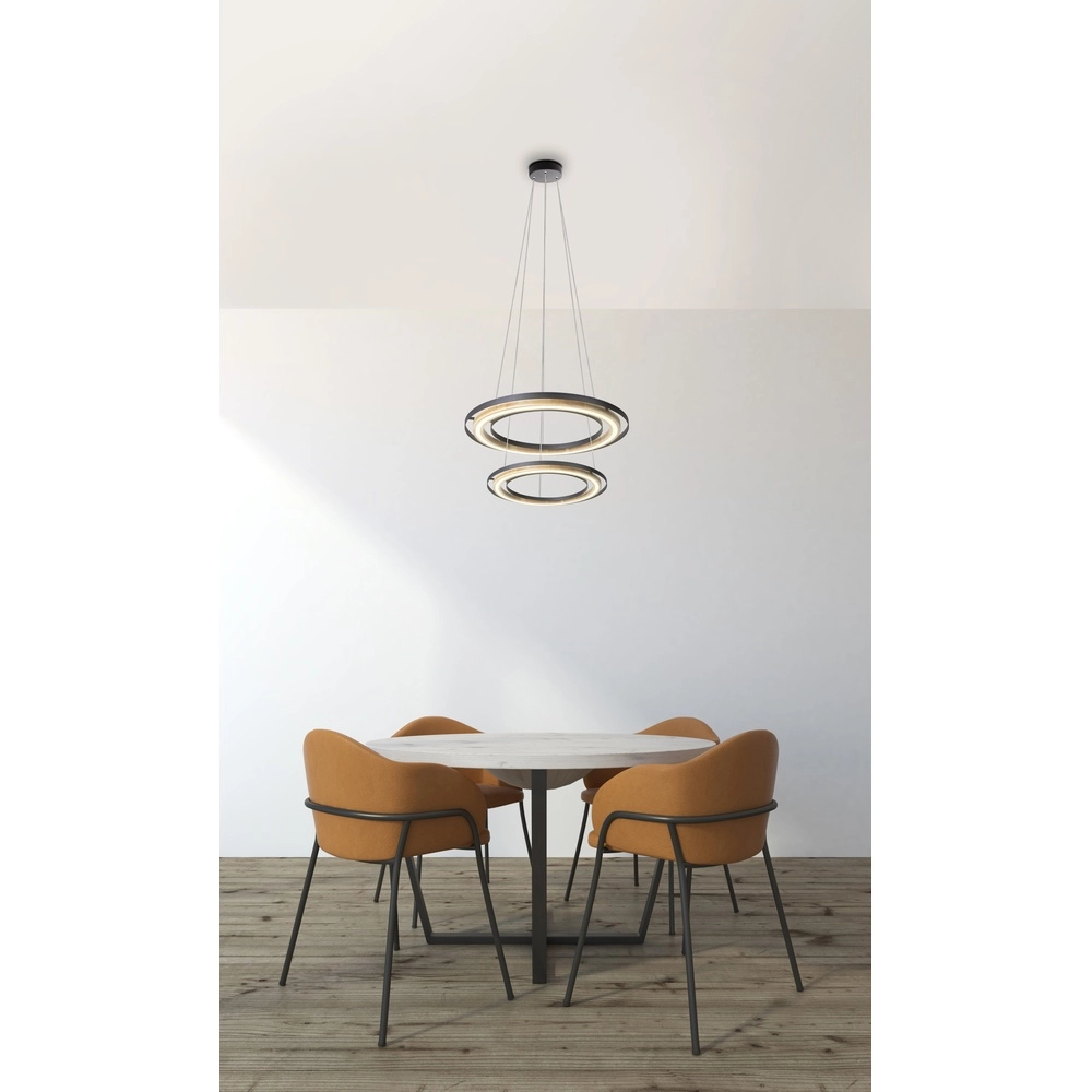 Lampe pendante de conception Rilas Noir Globo 9007371475551