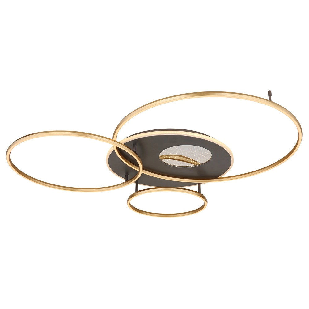 Lampe de plafond moderne Invertina Or 126cm Globo 9007371453016