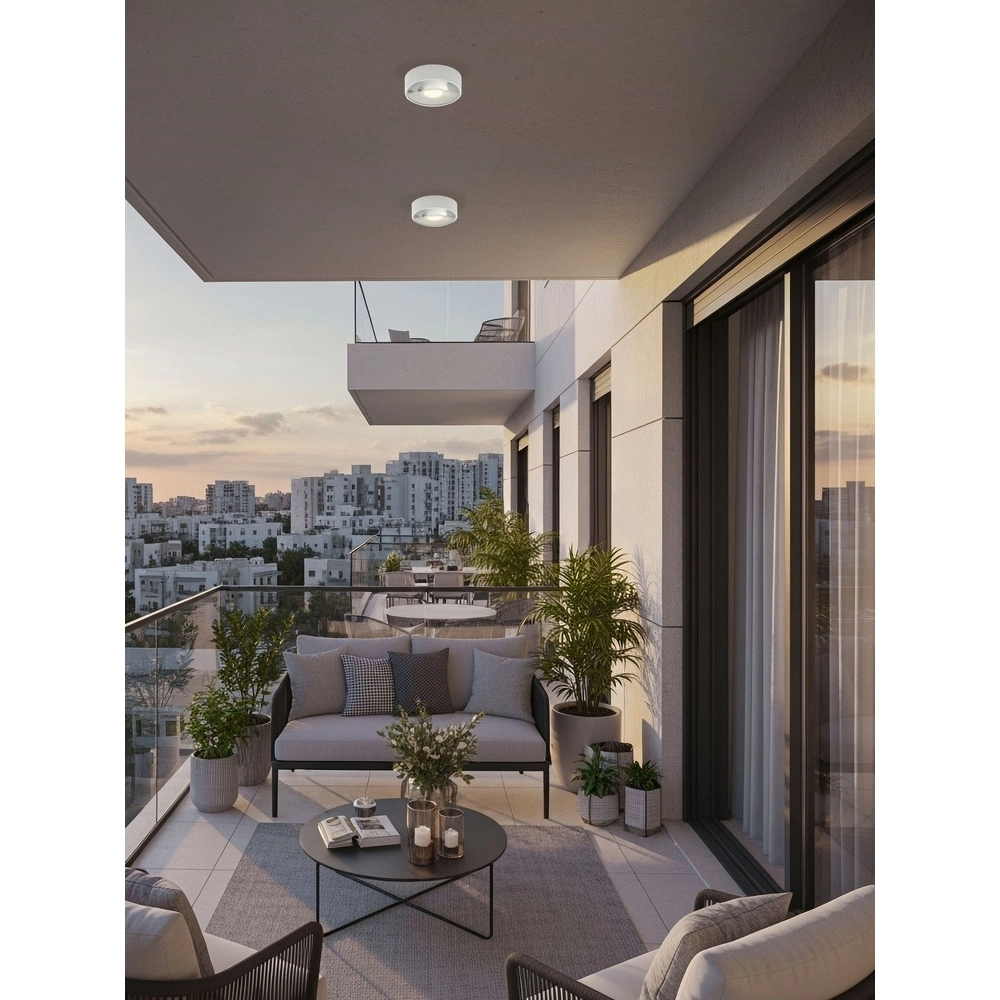 Lampe de plafond élégante Grix Blanc