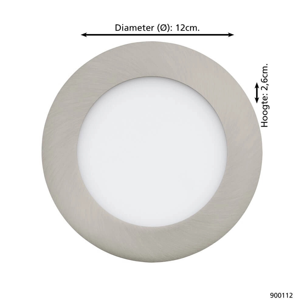 Place Zigbee Fueva-Z Ø 12 cm en acier inoxydable Eglo 9008606225675