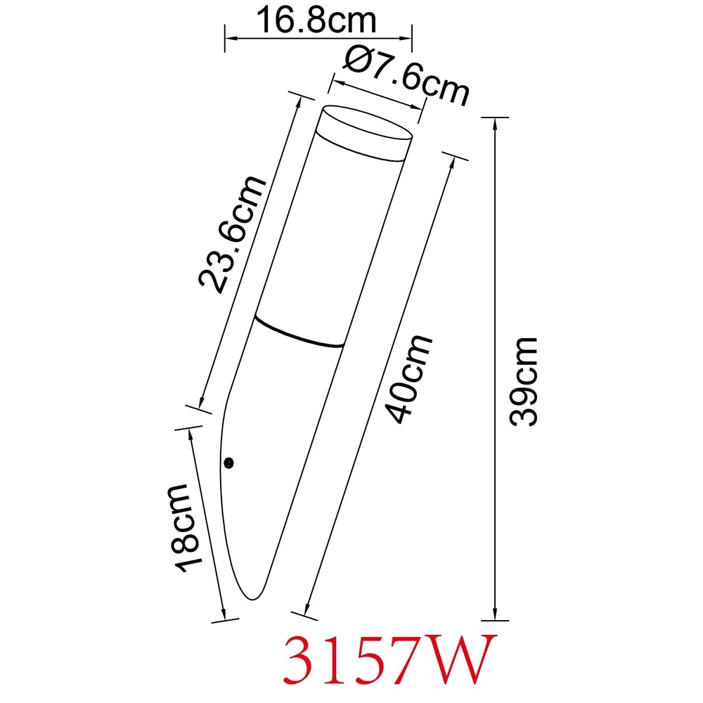 Lampe d’extérieur Boston bois avec blanc Globo 9007371420131