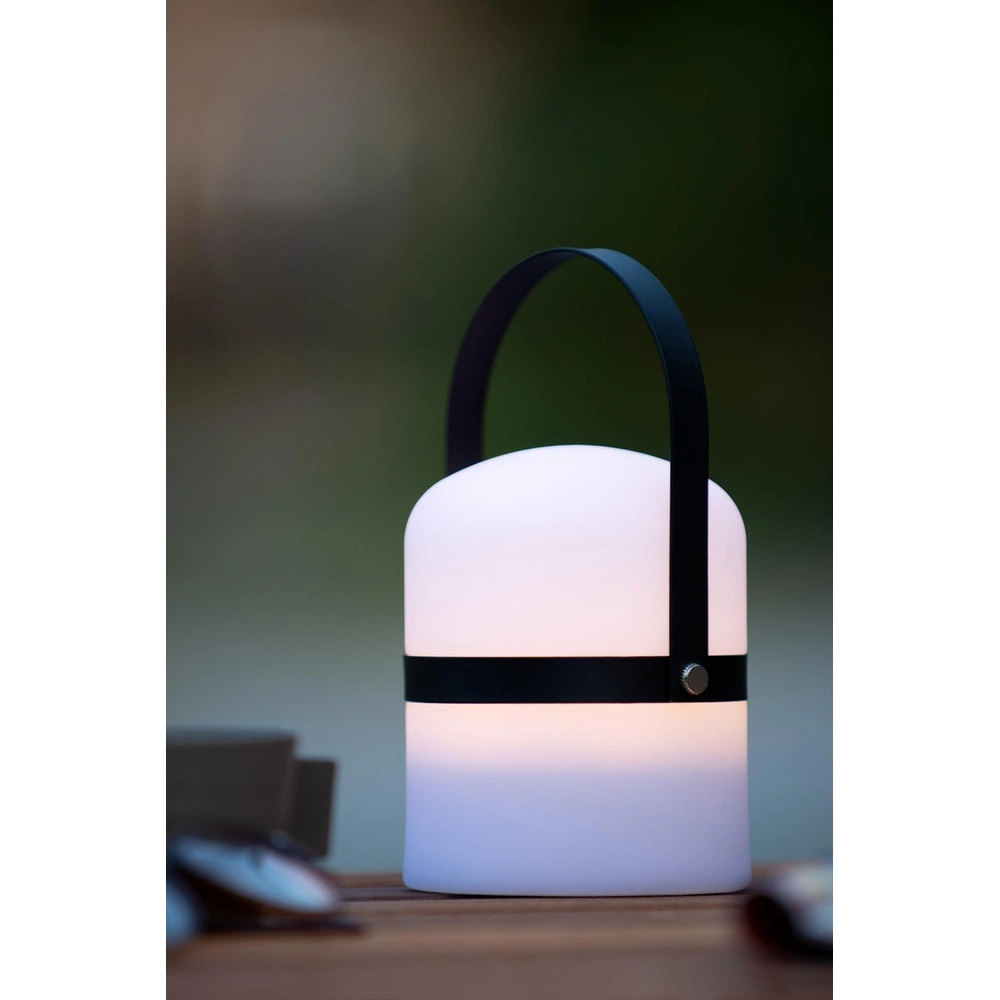 Lampe de table rechargeable Little Joe Noir Lucide 5411212061416