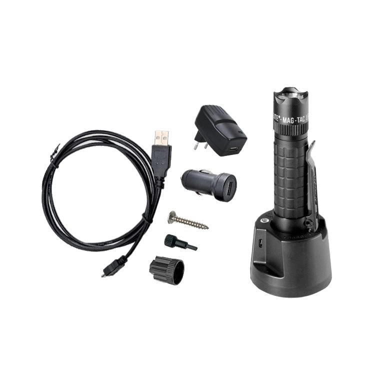 Lampe de poche LED Mag Tac Crowned Bezel Rechargeable DIRIGÉ Maglite 38739680200