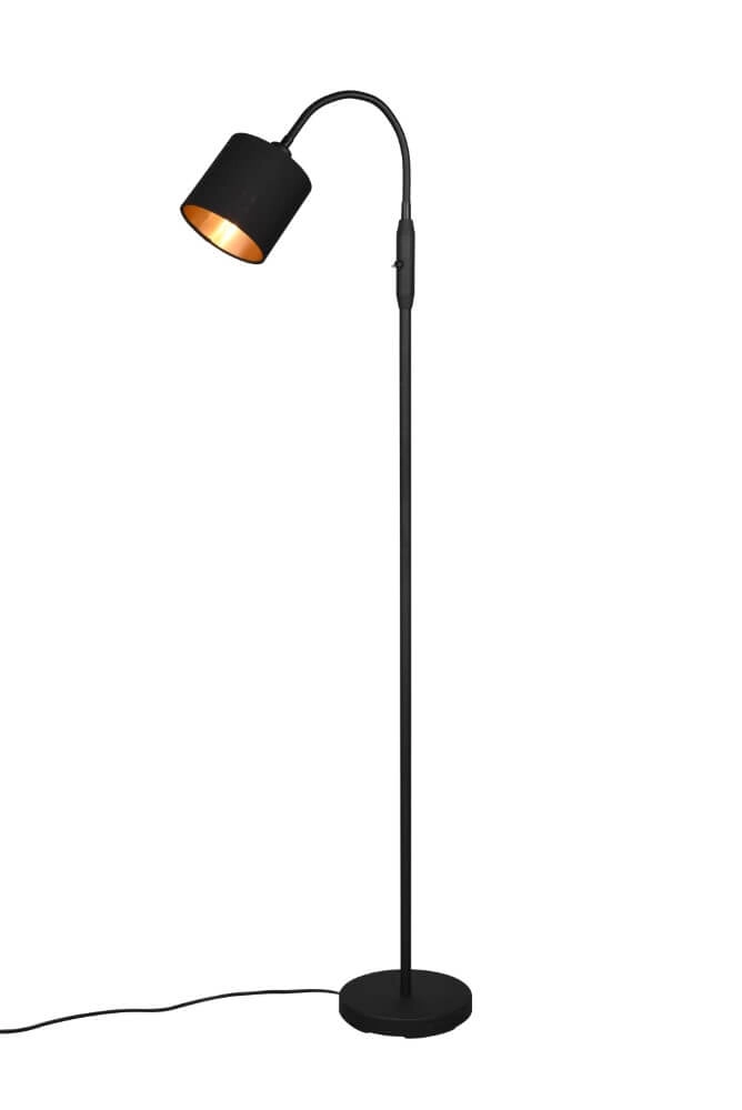 Lampadaire Tommy 130cm noir Trio 4017807502992