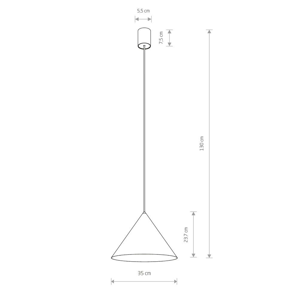 Lampe pendante de conception Zenith vert sauge Ø 35cm Lyora 5903139114851