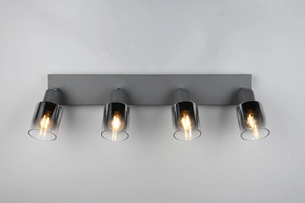 Plafonnier 4 lumières Cadiz noir Trio 4017807615784