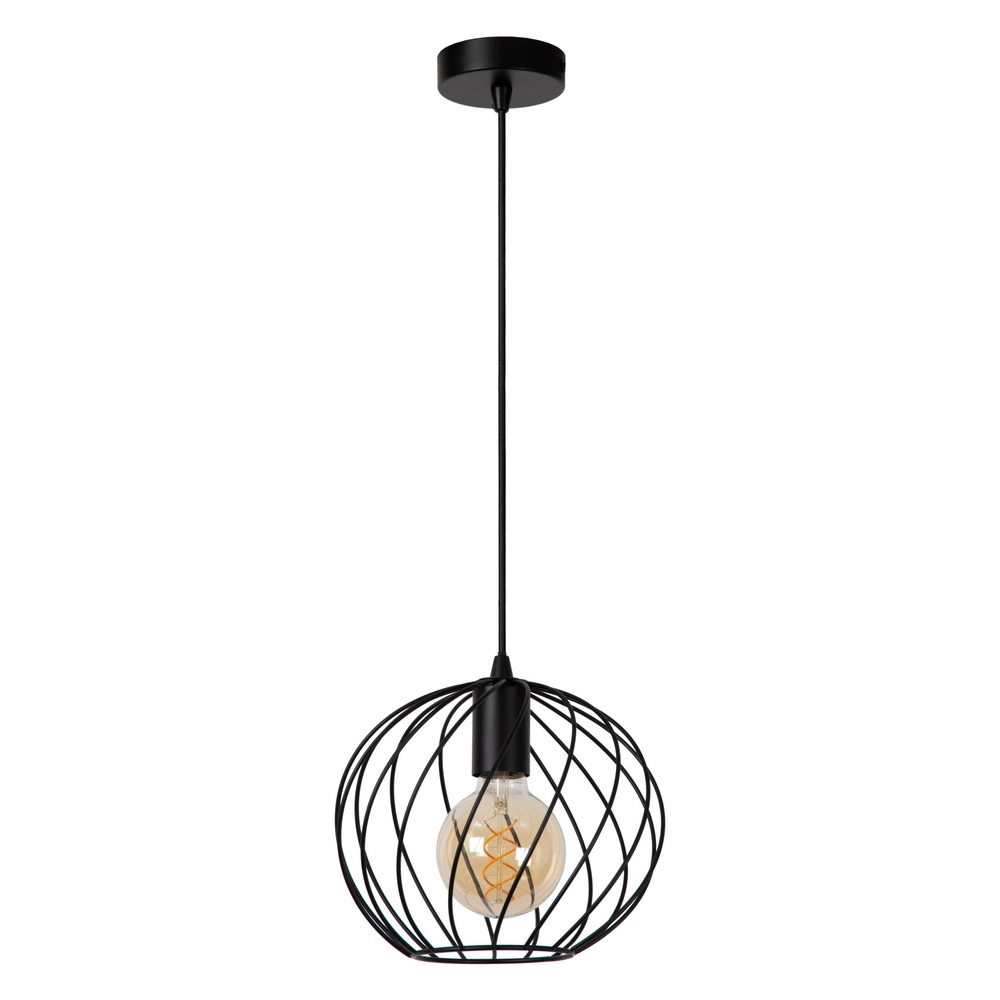 Lampe suspendue Danza Ø 25cm noir