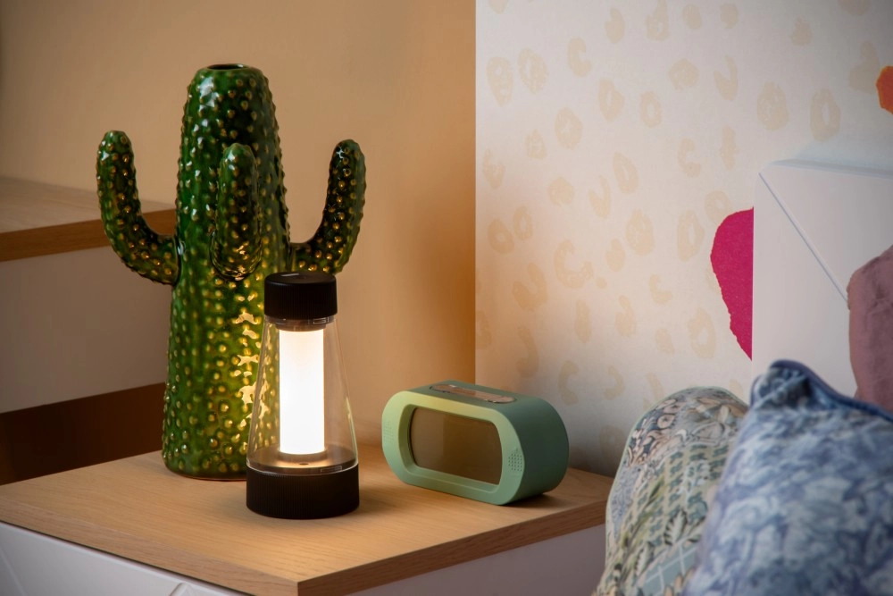 Lampe de table rechargeable Lorali Noir Lucide 5411212452719