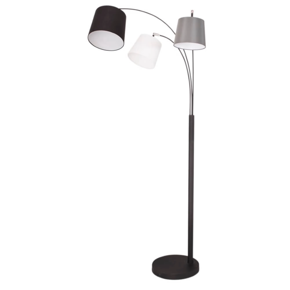 Lampe sur pied Foggy noir mat 32cm