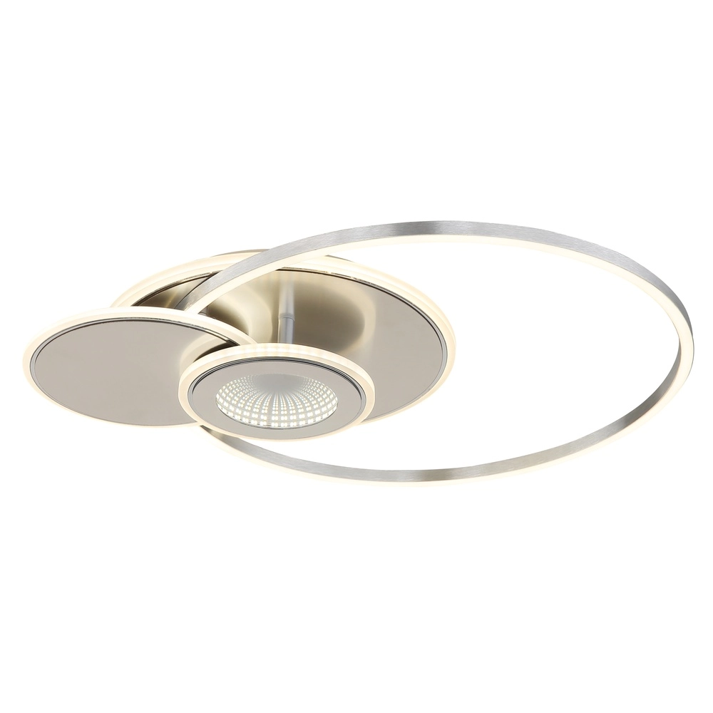 Lampe de plafond à design Beltran Gris argenté