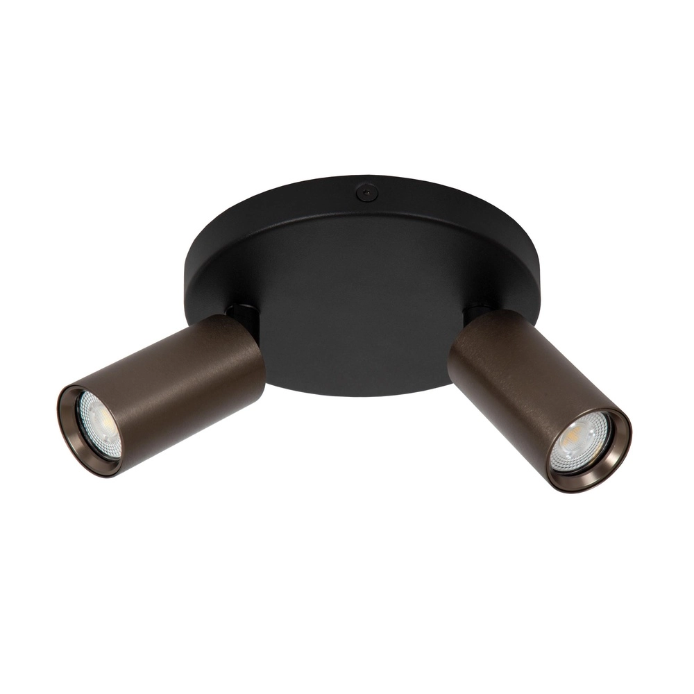Projecteur de plafond Ritmo mini GU10 café marron 2 clairs