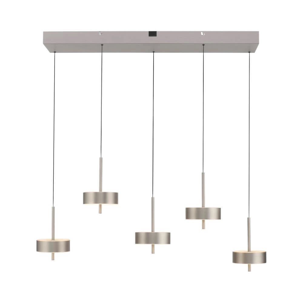 Lampe suspendue 5 lumières Q-Rotate en aluminium moderne Paul Neuhaus 4012248383186