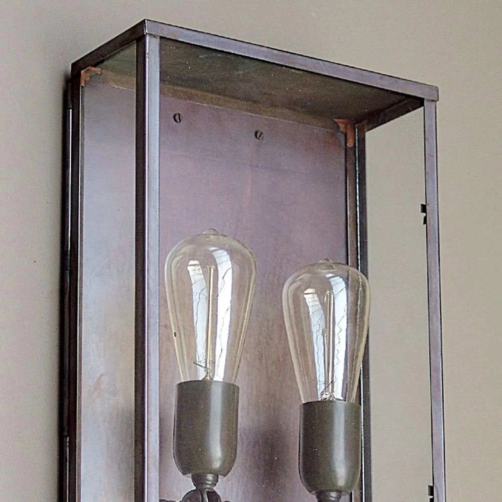 Lampe d'extérieur rurale Vitrine 2L Large Applique Authentage 8716803505421