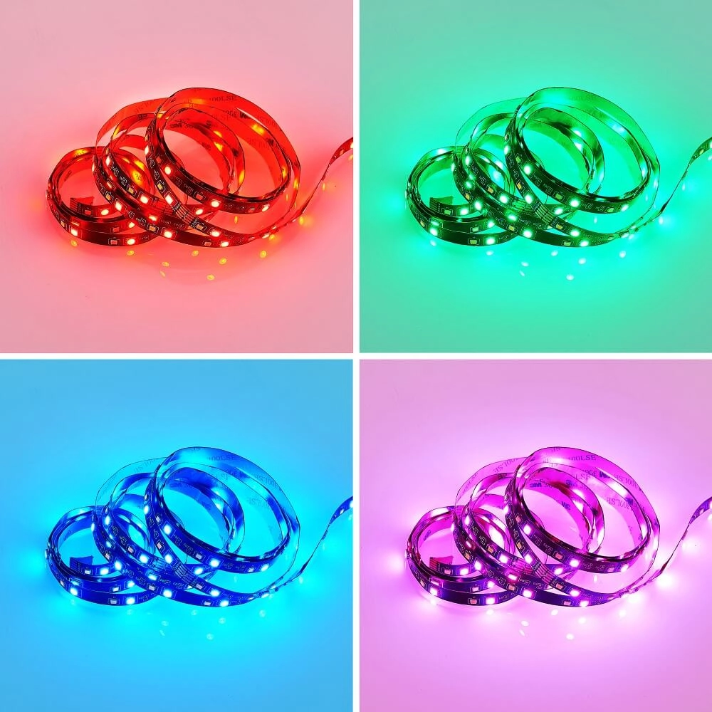 Bande LED Gaming Grip RGB 3m noir Trio 4017807577310