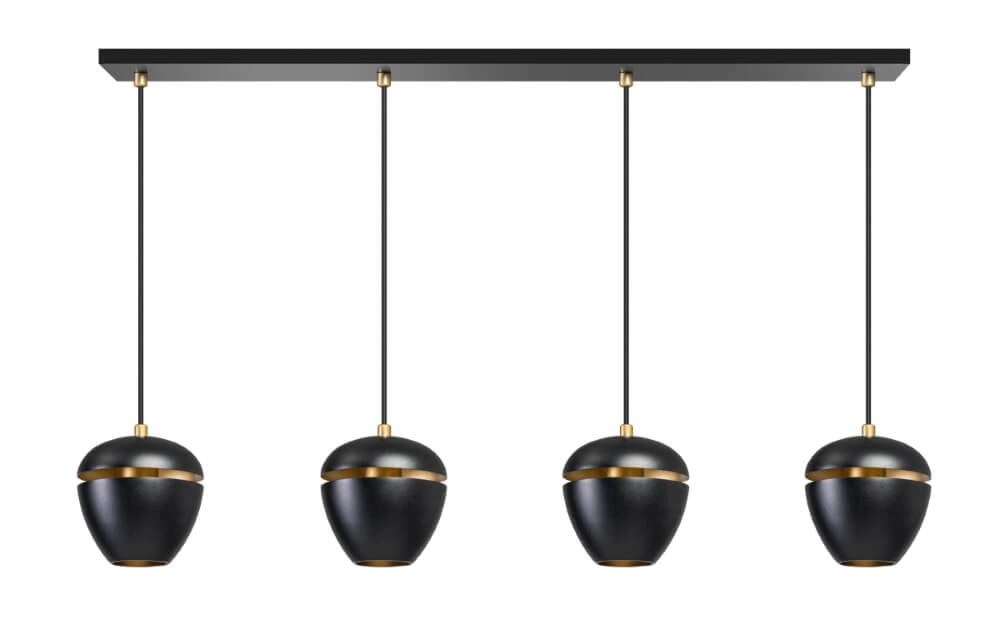 Lampe suspendue unique Claire 4 lumières