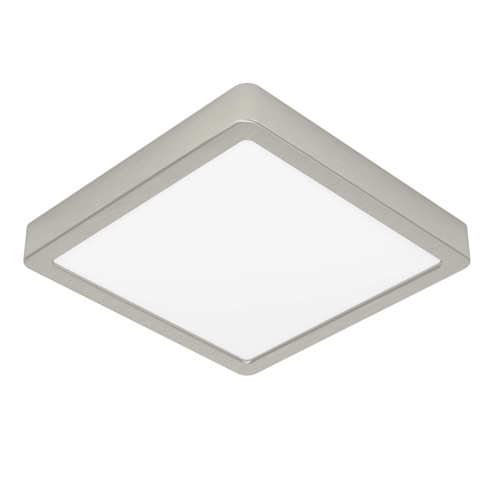 Lumière LED de plafond Fueva 6 Carré - Acier inoxydable - 22x22cm