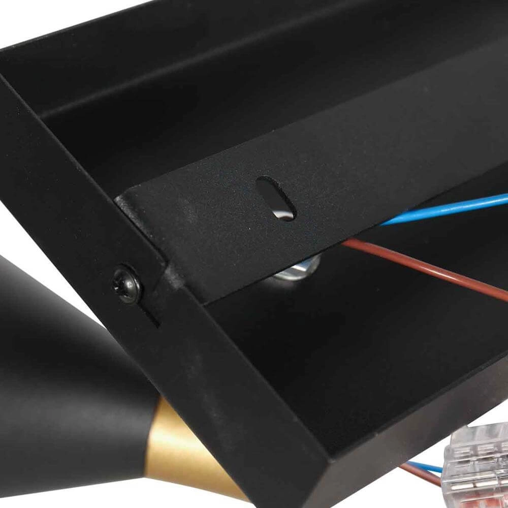 Applique murale design Preto noir avec or Steinhauer 8712746176285