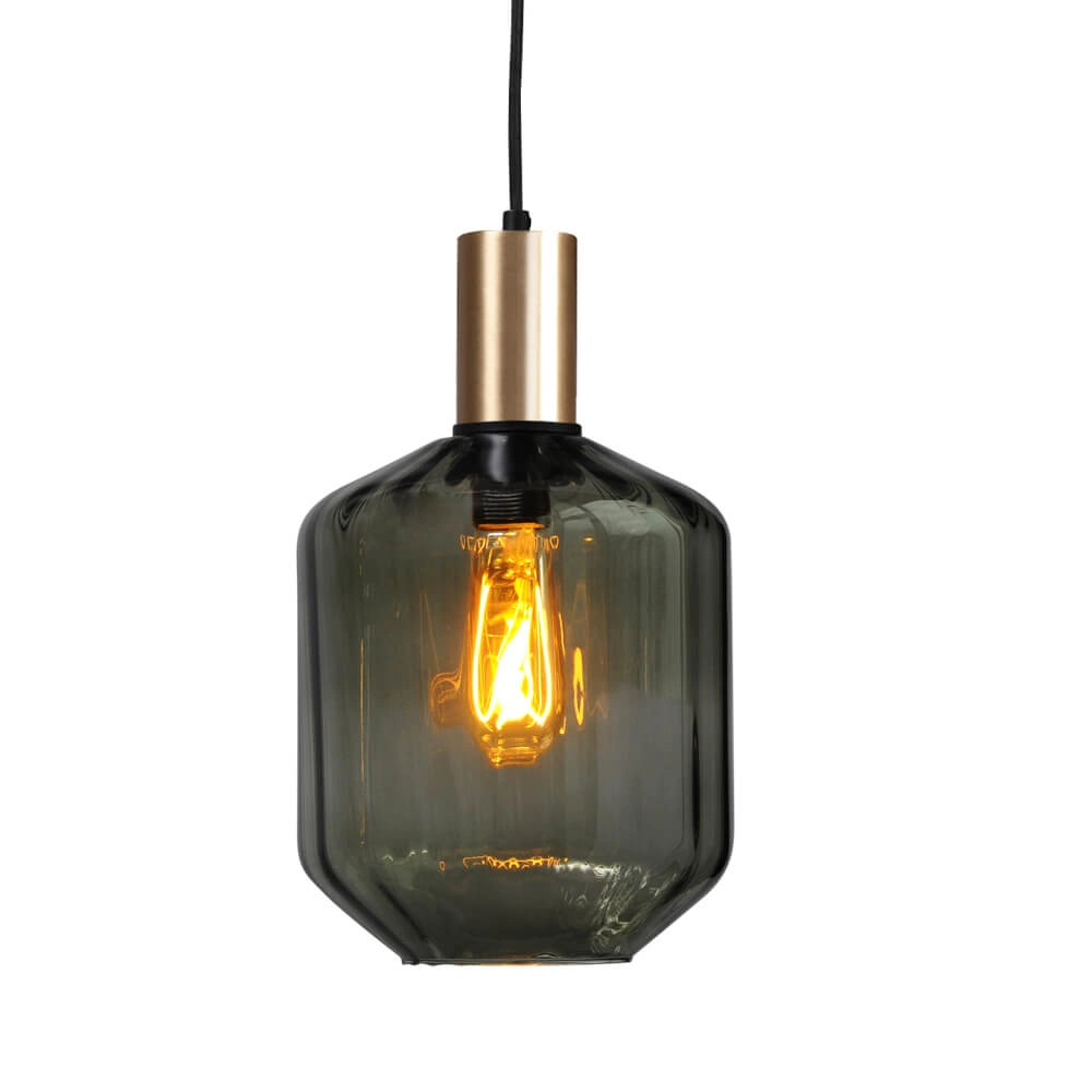 Lampe suspendue 3 lumières - dorée - Porto avec des lunettes différentes Masterlight 8718121270111