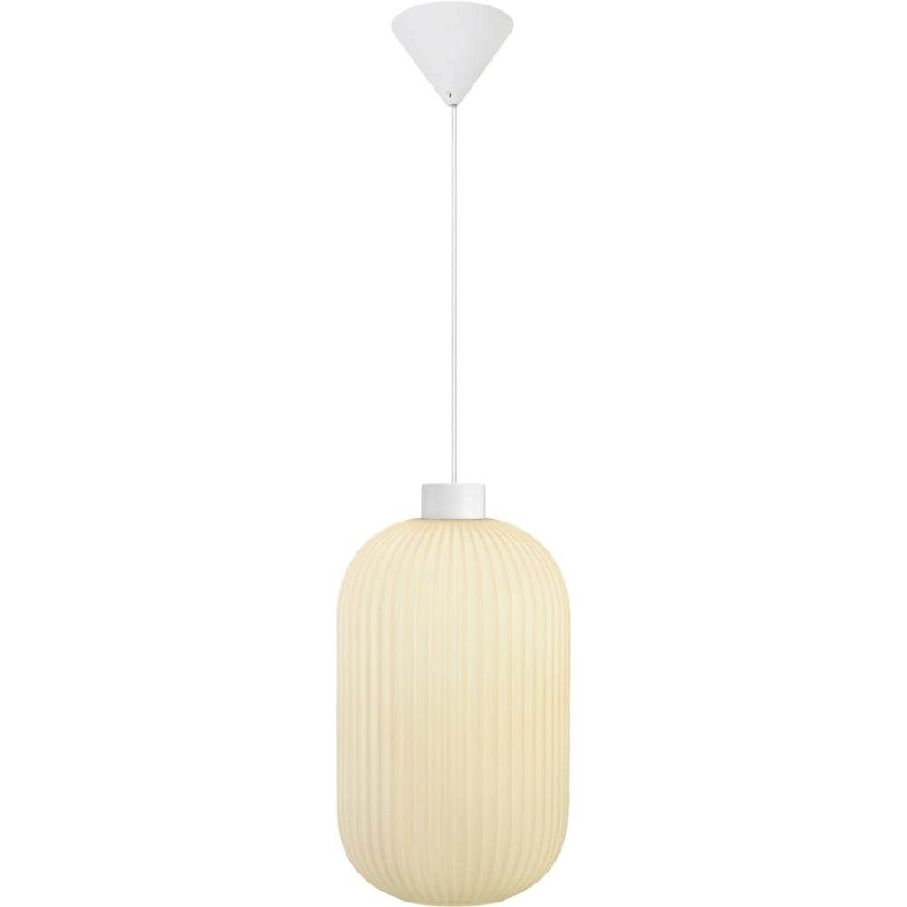 Suspension blanche Milford Ø 20cm