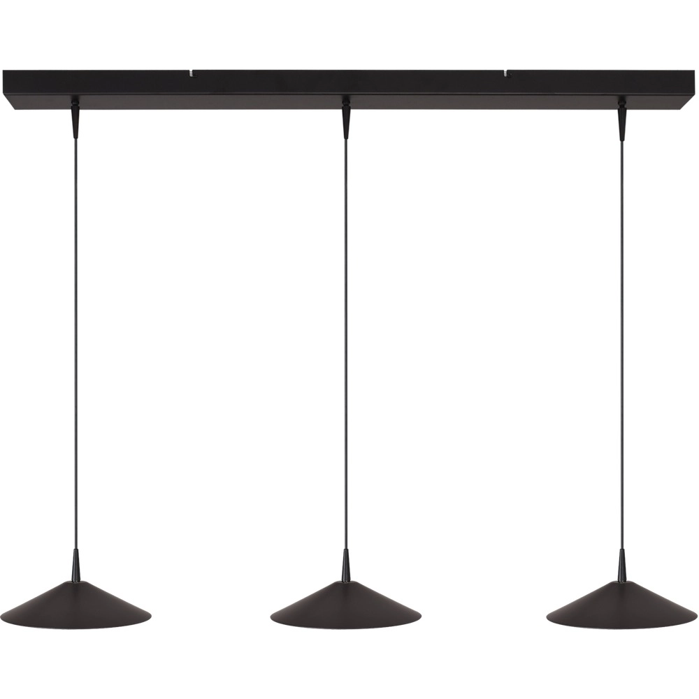 Lampe pendante à 3 lampes Ceppo noir Ø 22cm