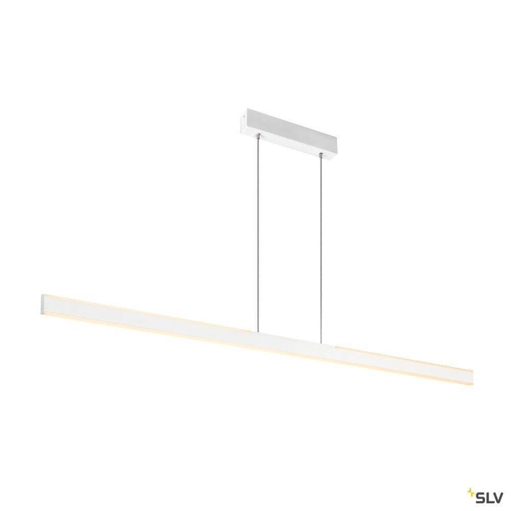 Lampe suspendue de bureau One Linear 2x15w Led 140 cm blanc