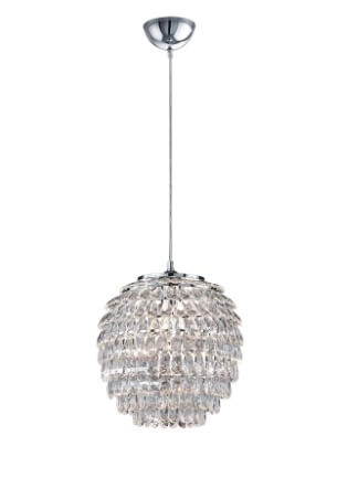 Lampe à suspension Petty avec cristal 35cm Trio 4017807288285