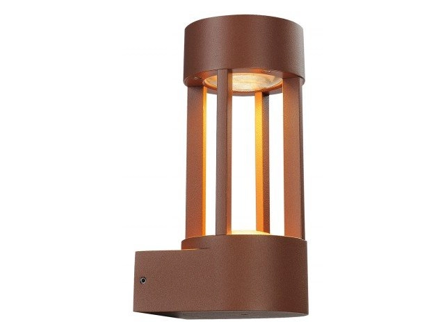 LED lampe d'extérieur Slots Wall brun rouille
